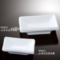 Hotel&restaurant rectangular white porcelain, dinnerware dish, crockery sauce plate